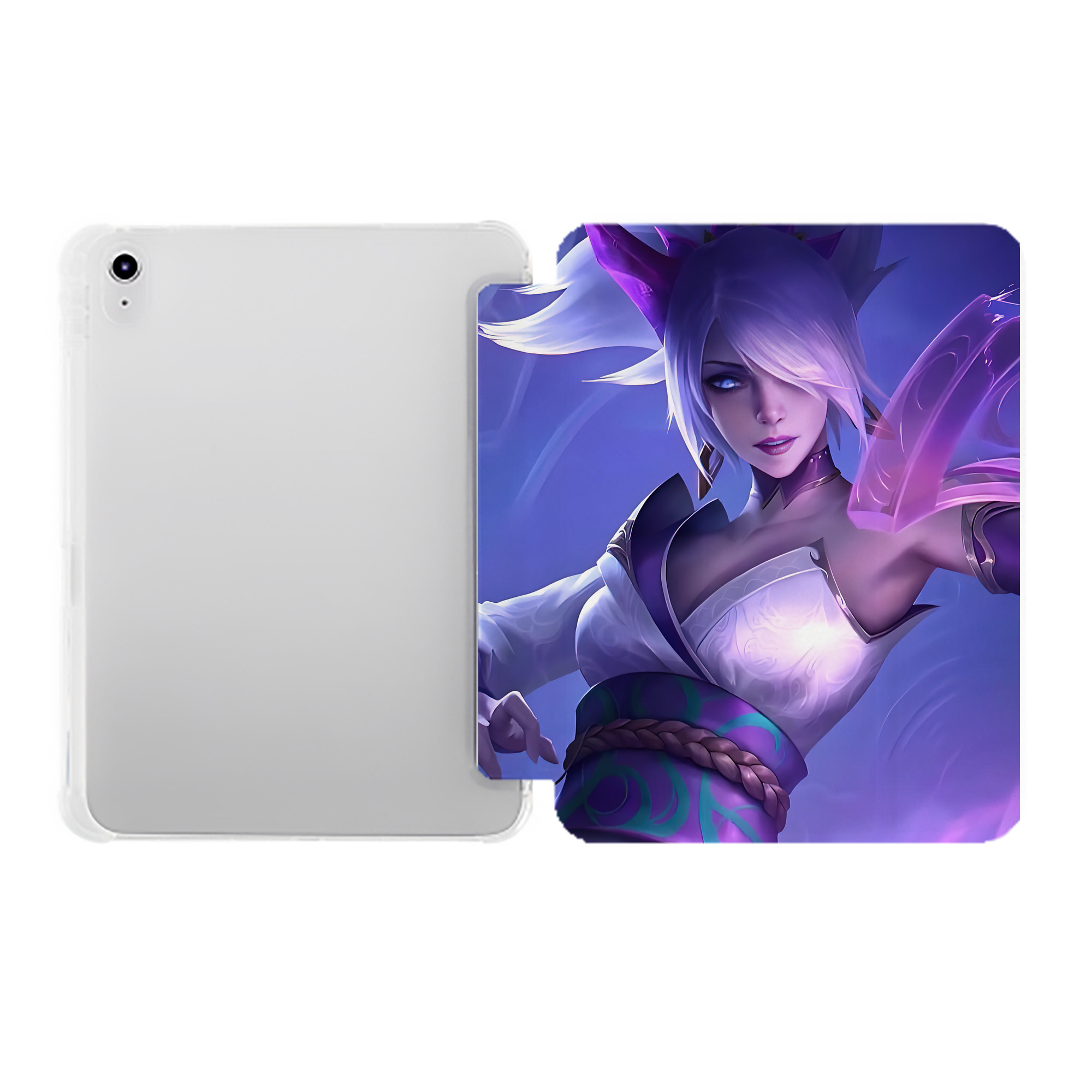 （画像用） リーグ・オブ・レジェンド League of Legends LOL IPad ケース ペン収納付き 三つ折りスタンド PUレザー×シリコン 対応機種9.5/10.5/10.9インチ